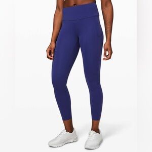 Lululemon Fast & Free High Rise 25” Tight | sz 8 | Larkspur color | Like New